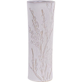 Laura Ashley White Pussywillow Stoneware Straight  Vase Large
